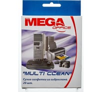 Салфетки для чистки поверхности Attache Selection Promega office Multi Clean гидроспан, 20шт 131648