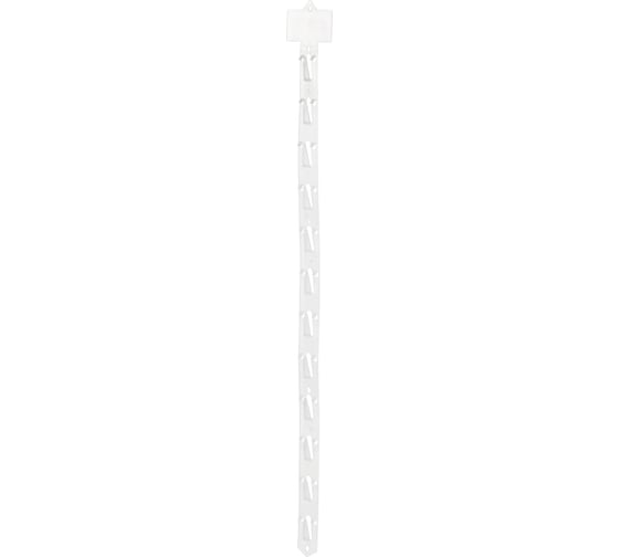 Ценникодержатель ООО Комус подвесной, пластик, 12 крючков + S крючок для подвешивания, длина 33 мм 619395 1