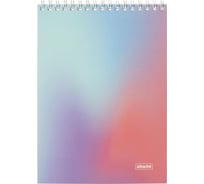 Блокнот Attache А5, 80л, Яркий Градиент №3 клетка, гребень, картон, софттач-лак 1919334