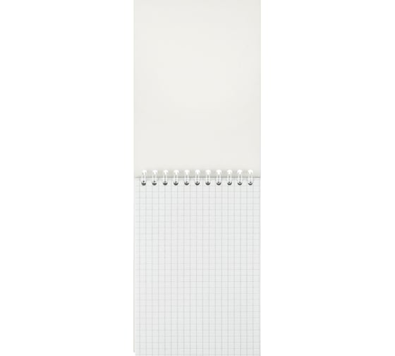 Блокнот Attache А6, 60 л, Градиент Синий, клетка, 65 г, гребень, УФ-лак 1919324