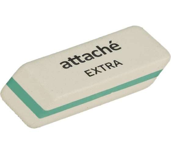 Ластик скошенный Attache Extra, натуральный каучук, 50x19x8 мм, ассорти, 40 шт. 1811762