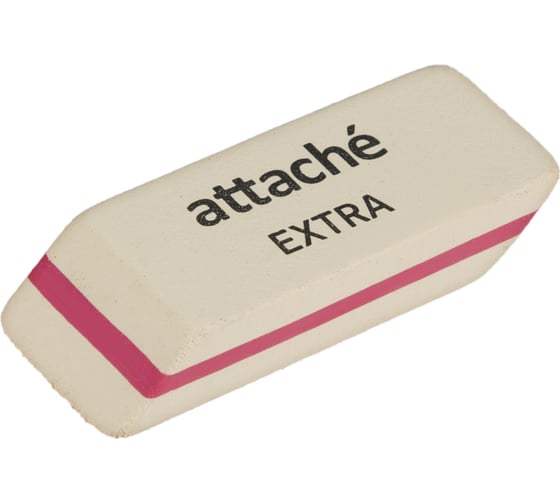 Ластик скошенный Attache Extra, натуральный каучук, 50x19x8 мм, ассорти, 40 шт. 1811762