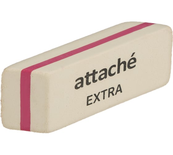 Ластик скошенный Attache Extra, натуральный каучук, 50x19x8 мм, ассорти, 40 шт. 1811762