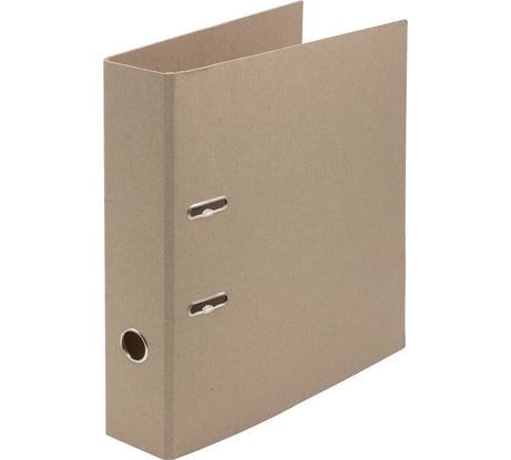 Папка-регистратор WORKMATE ECO 75 мм, крафт, без металлической окантовки, собранная 15-5594
