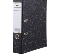 Папка-регистратор WORKMATE 75 мм, чёрный мрамор, с металлической окантовкой, собранная 14-9731