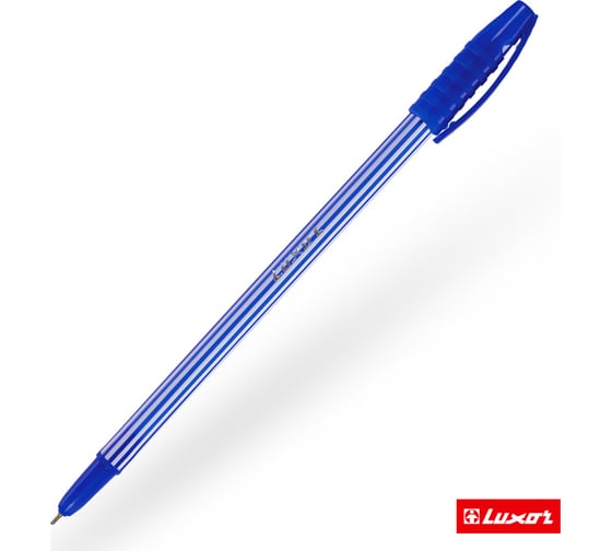Ручка шариковая Luxor "Stripes", упаковка из 50 шт., синяя, 0,55 мм 246651