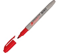 Маркер перманентный Crown "Multi Marker Slim", упаковка из 12 шт., красный, пулевидный, 2мм P-505