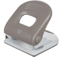 Дырокол DELI PRO E0120, макс 40 л, металл, 2 отверстия, с линейкой, серый 1793353