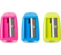 Точилка для карандашей ручная DELI Neon E0520, 1 отверстие, пластик, цвет ассорти 1793336