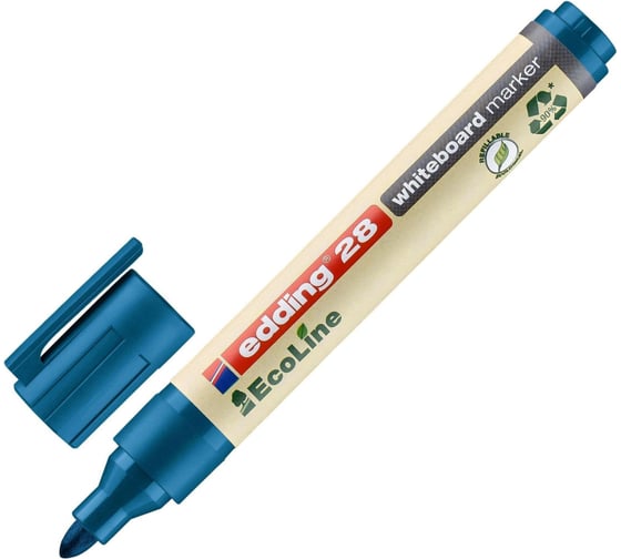 Маркер для белых досок EDDING 28/3 Ecoline, 1,5-3 мм, синий 1183252