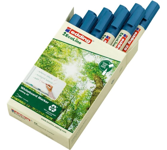 Маркер для белых досок EDDING 28/3 Ecoline, 1,5-3 мм, синий 1183252
