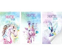 Блокнот LAMARK на скобе серия Aquarelle, А6, 30 листов, 102x162 мм, клетка, 15 шт в упаковке NB0208-S