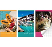 Блокнот LAMARK на скобе серия Travel Vibes, А6, 30 листов, 102x162 мм, клетка, 15 шт в упаковке NB0205-S