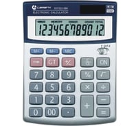 Калькулятор LAMARK 12 разрядов, малый настольный, 135x103x26 мм, двойное питание, серебристый DDT222-SBK
