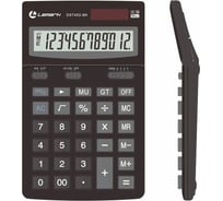 Калькулятор LAMARK 12 разрядов, средний настольный, 175x108x22 мм, двойное питание, изменяющийся наклон дисплея, черный DST452-BK