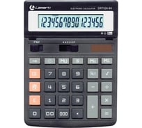 Калькулятор LAMARK 16 разрядов, большой настольный, 207x156x32 мм, двойное питание, черный DRT526-BK