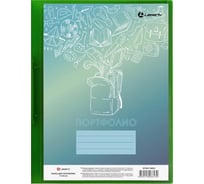 Папка для портфолио LAMARK, на 2 кольцах, корешок 25 мм, 0,60 мм, неон зеленая RF0267-IMGN