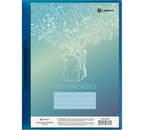 Папка для портфолио LAMARK, на 2 кольцах, корешок 25 мм, 0,60 мм, неон голубая RF0267-IMBL