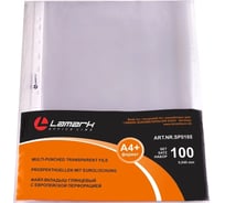 Файл-вкладыш LAMARK с перфорацией, А4+, 0,040 мм, глянцевый, 100 шт в упаковке SP0185