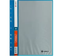 Папка LAMARK с 30 вкладышами, 0,60 мм, с внешней европерфорацией, синяя DB0234-BL