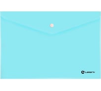 Папка-конверт LAMARK на кнопке, А4, голубой, 10 шт PE0430-LB