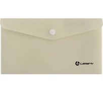 Папка-конверт LAMARK на кнопке 225x125 мм, тонировка, 10 шт PE0460-MT