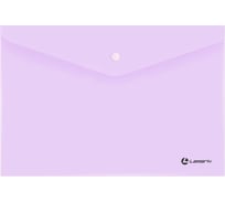 Папка-конверт LAMARK на кнопке, А4, лиловый, 10 шт PE0430-LL