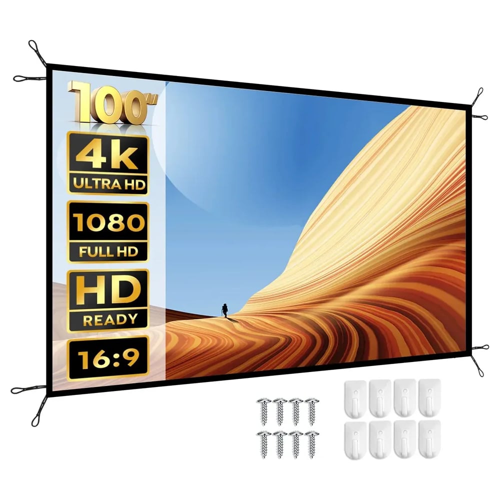 Складной экран для проекторов Yaber Projector Screen YS-100F 100 дюймов  CBK01228 - выгодная цена, отзывы, характеристики, фото - купить в Москве и  РФ