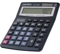 Бухгалтерский калькулятор Perfeo PF A4027, 12-разрядный, GT, черный 30010588