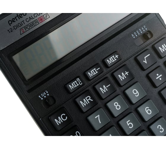 Бухгалтерский калькулятор Perfeo PF A4025 12-разрядный, черный 30011241