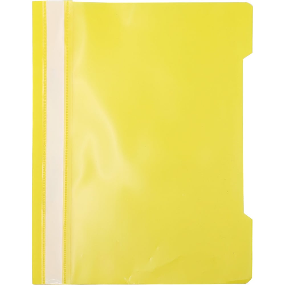 Папка-скоросшиватель WORKMATE пластик А4, 120 мкм, желтая с прозрачным ...