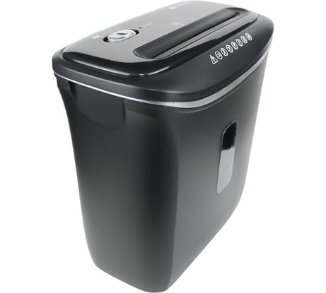 Уничтожитель документов ГЕЛЕОС DIN P-5, фрагмент 1,9х12мм, 5-6 лист70г/м2, пл. карты/скобы, 14 литров, УД14-5