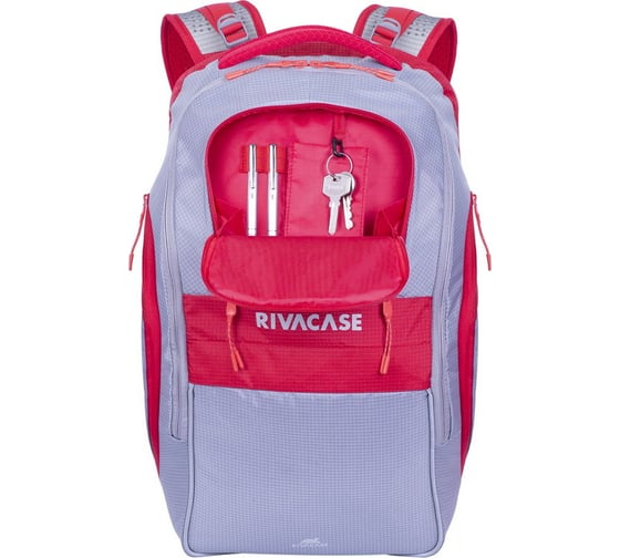 Рюкзак RIVACASE Laptop backpack серый, 30л, 17.3/6 5265red
