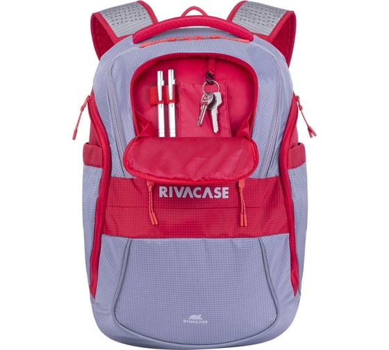 Рюкзак RIVACASE Laptop backpack grey, 20л, 15.6/6 5225red