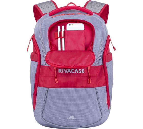 Рюкзак RIVACASE Laptop backpack grey, 20л, 15.6/6 5225red