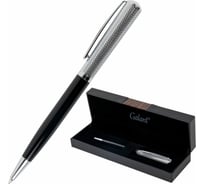 Ручка шариковая Galant подарочная Hector, корпус черный/серебро, детали серебро, узел 0,7 мм, линия письма 0,5 мм, синяя 144173