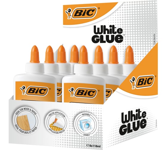 Клей BIC ПВА 118 мл К8 9192583 1805890