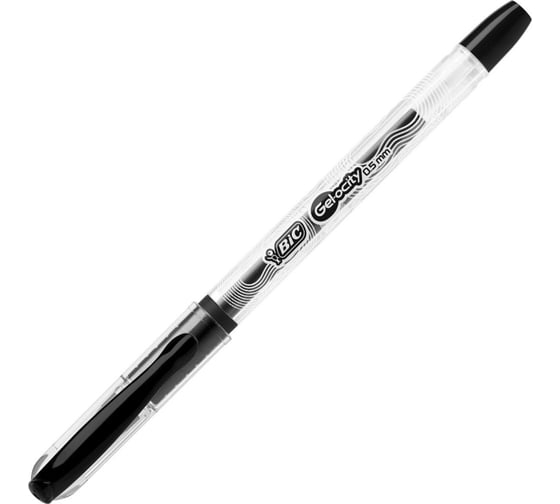 Ручка гелевая BIC неавтоматическая Gelocity Stic резиновая манжетка черная 1170771