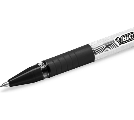 Ручка гелевая BIC неавтоматическая Gelocity Stic резиновая манжетка черная 1170771