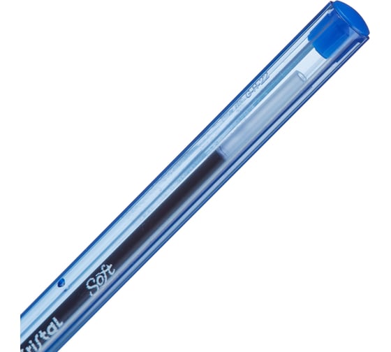 Ручка шариковая BIC неавтоматическая Cristal Soft масляная, синий, 0,35 мм 951434 1054851