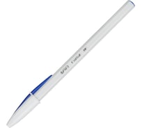 Ручка шариковая BIC неавтоматическая Cristal синий, белый корпус, масляная, 0,32 мм 949879 843451
