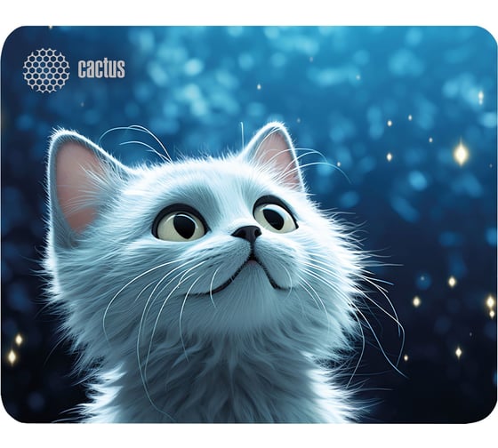 Коврик для мыши CACTUS White Cat 220x180x2 мм (CS-MP-P06XS) 2011218 1