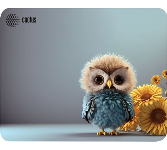 Коврик для мыши CACTUS Owl gray 300x250x3 мм (CS-MP-D12M) 2011224 - выгодная цена, отзывы, характеристики, фото - купить в Москве и РФ