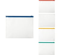 Папка-конверт Expert Complete 10 шт. на ZIP-молнии A5+ 120 мкм песок Classic ассорти EC211212005 744036