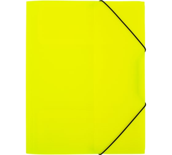 Папка на резинке Expert Complete 5 шт. A4 600 мкм 35 мм эффект 3D PRISMA NEON желтый EC210400009 679792 1