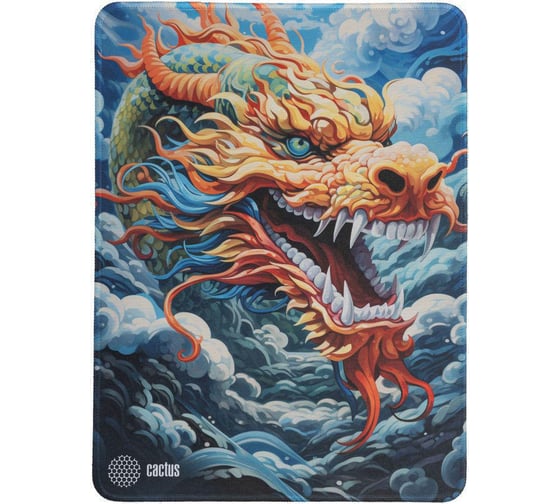Коврик для мыши CACTUS Colorful Dragon Большой рисунок 400x300x3 мм CS-MP-PRO08XL 1989024 1