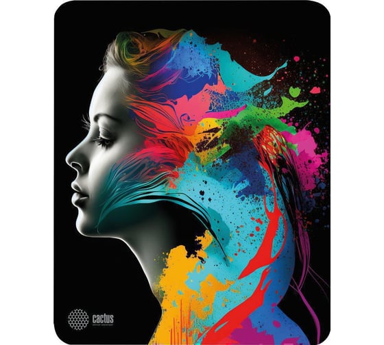 Коврик для мыши CACTUS Color paint 300x250x3 мм CS-MP-D08M 1977093 1