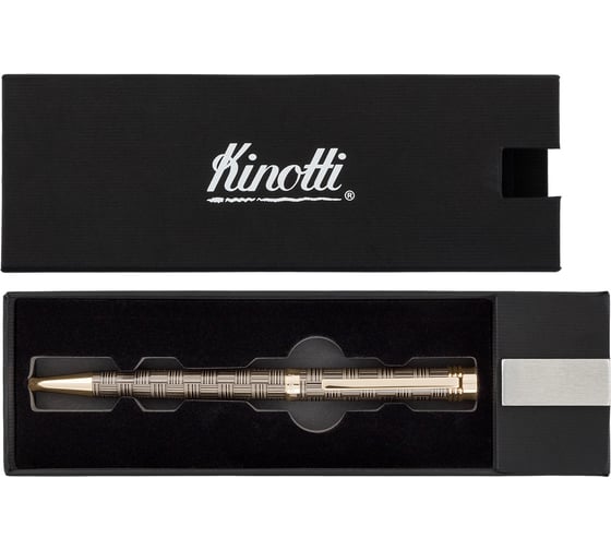 Ручка шариковая Kinotti "DANZI", KI-162330 1 мм, металл, цвет чернил: синий 638131