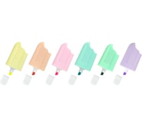 Набор текстовыделителей ЮНЛАНДИЯ 6 пастельных цветов, Сладкие истории, линия 1-5 мм, 152511