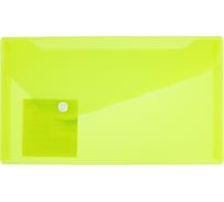 Папка-конверт Expert Complete Trend NEON 12 шт., с кнопкой, travel, 180 мкм, волокно, лайм EC211130121 732164